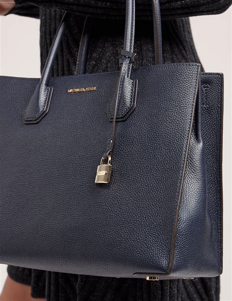 michael kors tote bag navy blue|Michael Kors shoulder bag blue.